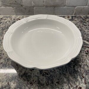 Mikasa French Countryside X-Large Serving Bowl White 14” x‎ 4” Small Chips